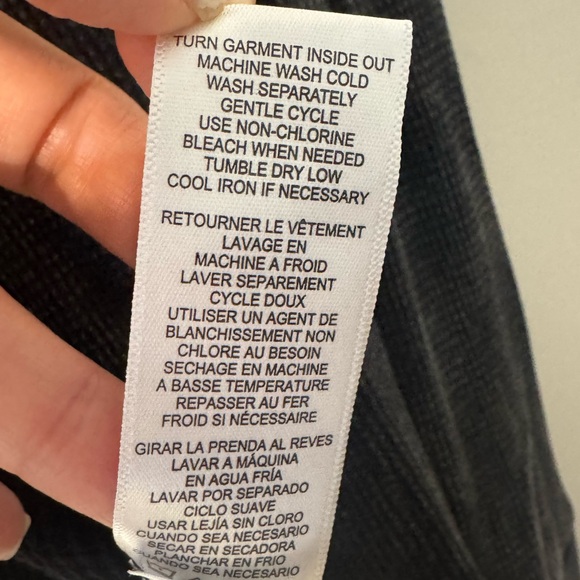 Splendid Collection Faded Black Waffle Knit Hooded Cardigan | Size Small - Picture 5 of 6